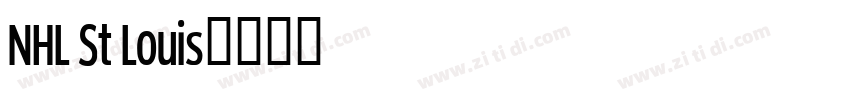 NHL St Louis字体转换